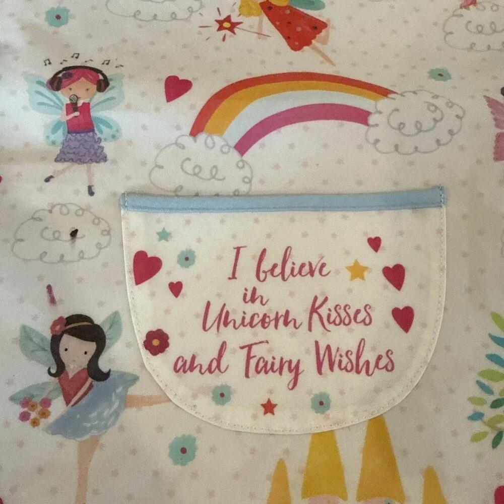 Floss & Rock Fairy Unicorn Tabard Reversible Kids Apron Wipe Clean Painting Bake